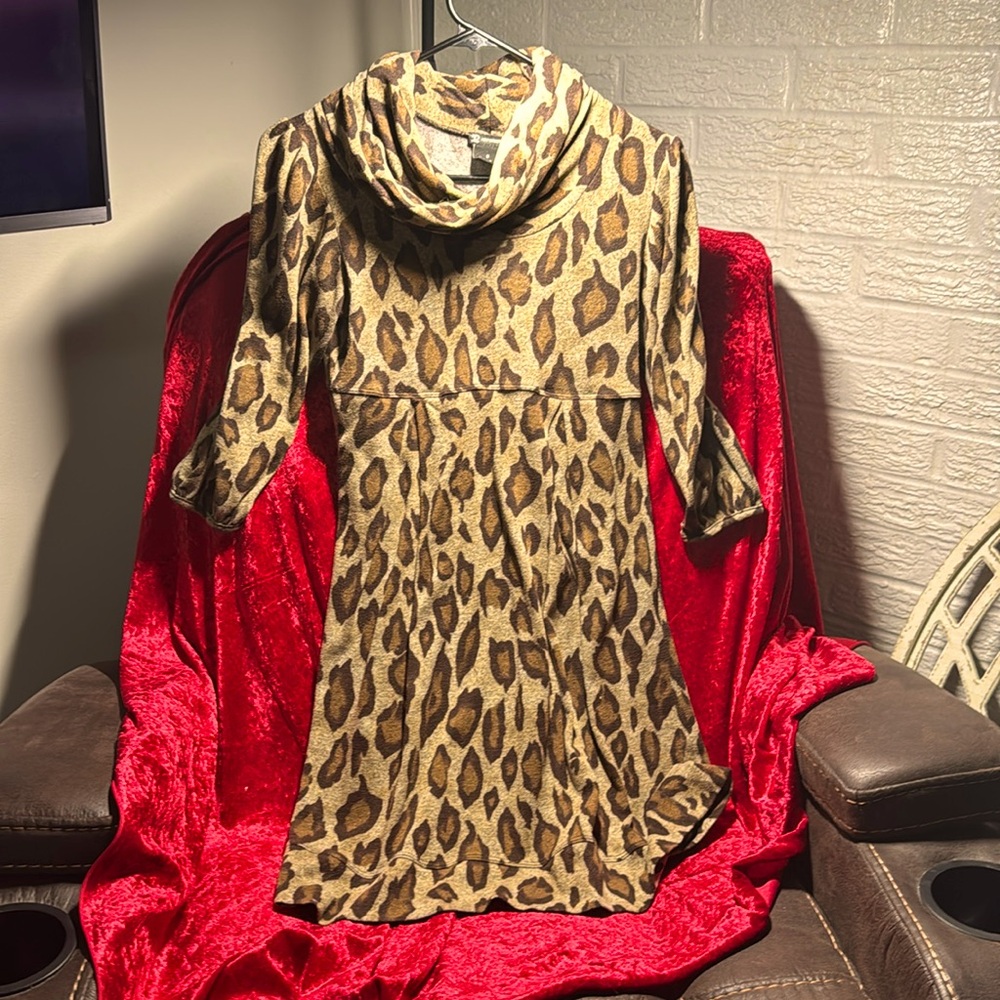 Leopard print dress